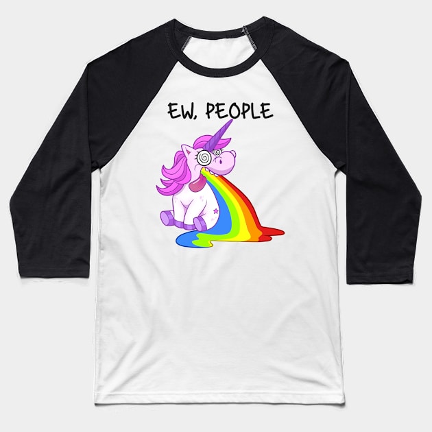 Unicorn Sanctuary: Where People Are Eww-worthy Baseball T-Shirt by Holymayo Tee